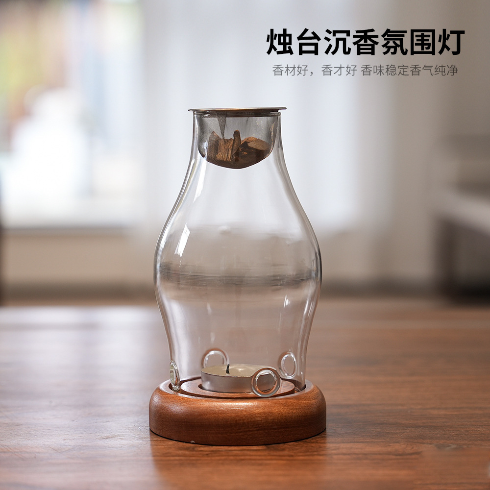 Transparenter Glas-Kerzenhalte – Home Fragrance Lamp Bewertung und Preis