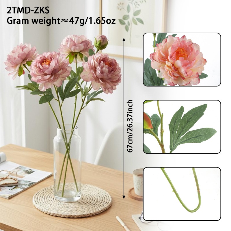 4 Stück künstliche Pfingstrose – Home Fragrance Edg Bewertung und Preis