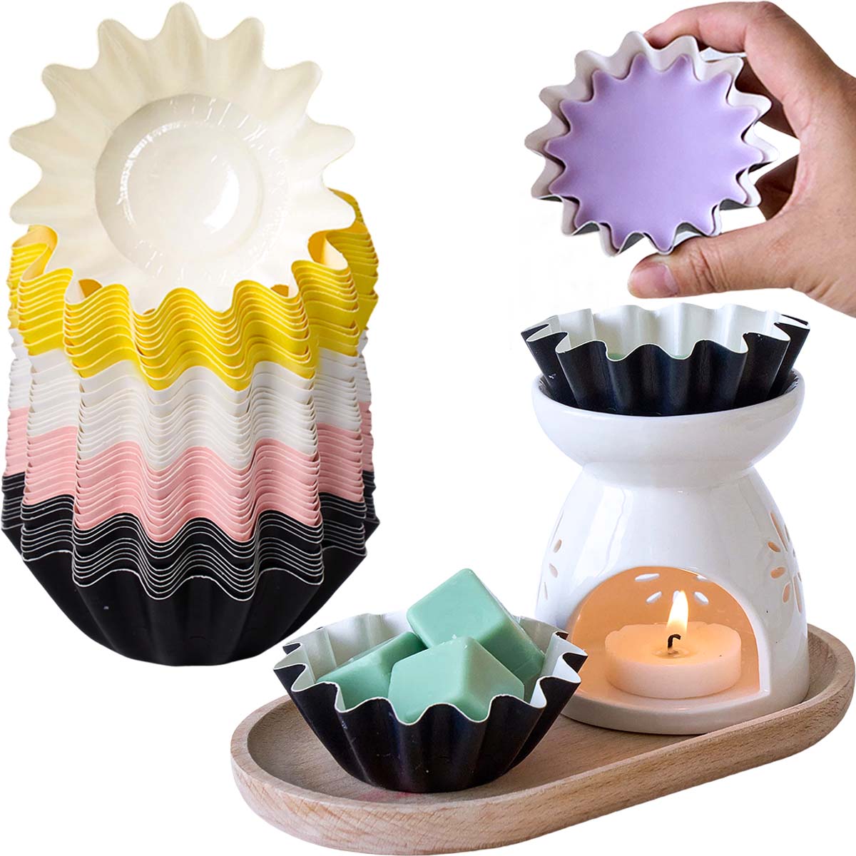 10 Stück Wellenrand-Wachspapie – Home Fragrance Edg Bewertung und Preis